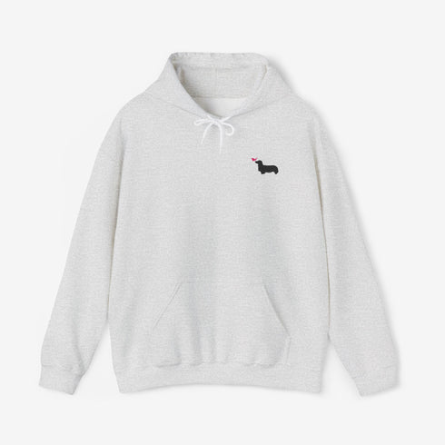 Longhaired Dachshund Hoodie for Women - Cute Dachshund Hoodie Sweatshirt